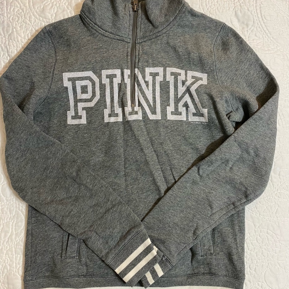 VS Pink -Half zip Excellent condition